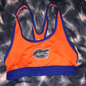 Florida Gator sports bra